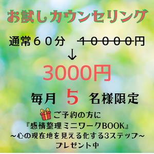 お試しカウンセリングのイメージ